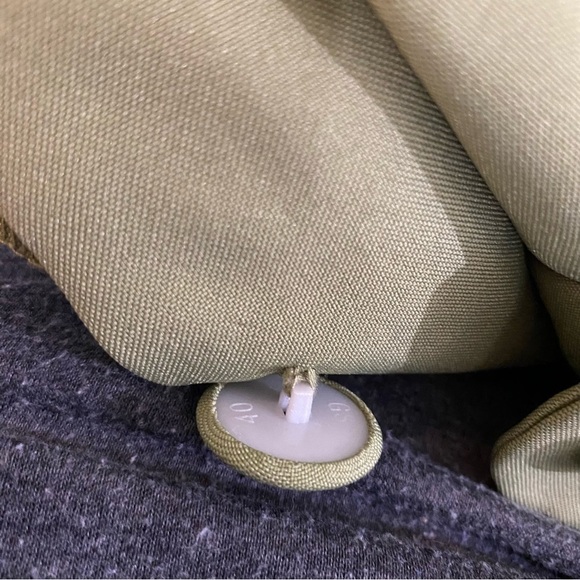 Vintage 90s Allison Woods Blazer Suit Jacket Green 26W - Picture 5 of 6